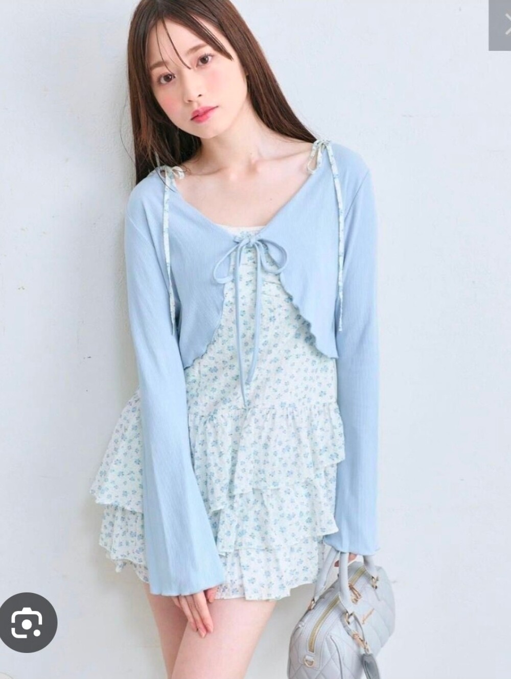 Olive des olive two piece floral summer cardigan frilly dress